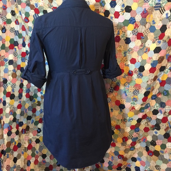 H&M | navy shirt dress - Picture 4 of 8